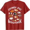 Guinea Pig Whisperer Funny Gift Guinea Pig Lover Shirt T-Shirt - Cranberry Red