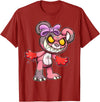 Teddybär Bad and Cute Teddy Bear T-Shirt - Cranberry Red