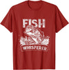 Fish T-Shirts Aquarium Animal Tank Tops Fish Whisperer T-Shirt - Cranberry Red