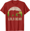 Lolo Bear Gifts & Shirts From Grandchildren Funny Filipino Grandpa Shirts From Grandkids, Cub Lolo Bear T-Shirt - Cranberry Red