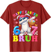 Six Seven Happy Easter 67 Dabbing Rabbit Meme Bunny Kids Boy T-Shirt in Cranberry Red