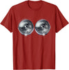 Halloween Shop Headlights Funny Costume Tee Halloween T-Shirt - Cranberry Red