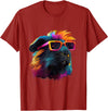 Guinea Pig Lover Designs Guinea Pig Lovers Colorful Pop Art Guinea Pig T-Shirt - Cranberry Red