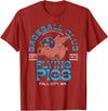 Retro Minor League Baseball Team Apparel Fall City Flying Pigs Retro Minor League Baseball Team T-Shirt - Cranberry Red