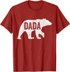 Matching Family Bear by Foxio Dada Bear Matching Family Camping Vintage Bear Funny Dada T-Shirt - Cranberry Red