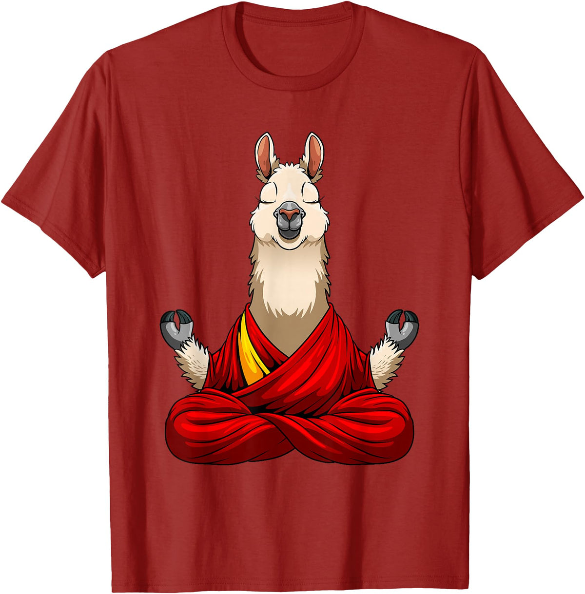 Funny Llama Gift Llama Lover Accessories & Stuff Cute Llama Design For Men Women Alpaca Animal Llama Lovers T-Shirt - Cranberry Red