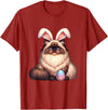 Easter Himalayan Cat Cats Pets Pet Bunny Rabbits Men Women T-Shirt in Cranberry Red