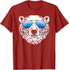 Sunglasses Zoo Mega Cool Polar Bear T-Shirt - Cranberry Red
