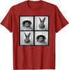 Vintage Rabbit Astronaut T-Shirt in Cranberry Red