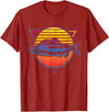 Retro Salmon Fish T-Shirt - Cranberry Red