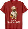 Schlafanzug Shirt Official Bear Sleep Shirt T-Shirt - Cranberry Red