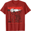 Prototype Robot Teddy Bear Funny T-Shirt - Cranberry Red