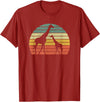 Funny Retro Clothing Vintage Men Women Gifts Retro Giraffe Vintage Design Animal Africa Zoo Giraffes T-Shirt - Cranberry Red