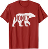 Matching Family Bear by Foxio Honey Bear Matching Family Camping Bear Funny Honey T-Shirt - Cranberry Red