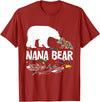 Nana Bear Autism Family Shirt Cute Nana Bear Autism Awareness Shirt Autistic Family T-Shirt - Cranberry Red