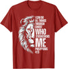 Philippians 4:13 Christian Jesus Lion Father Dad Christian Verse Lion Philippians 4:13 I Can Do All Things T-Shirt - Cranberry Red