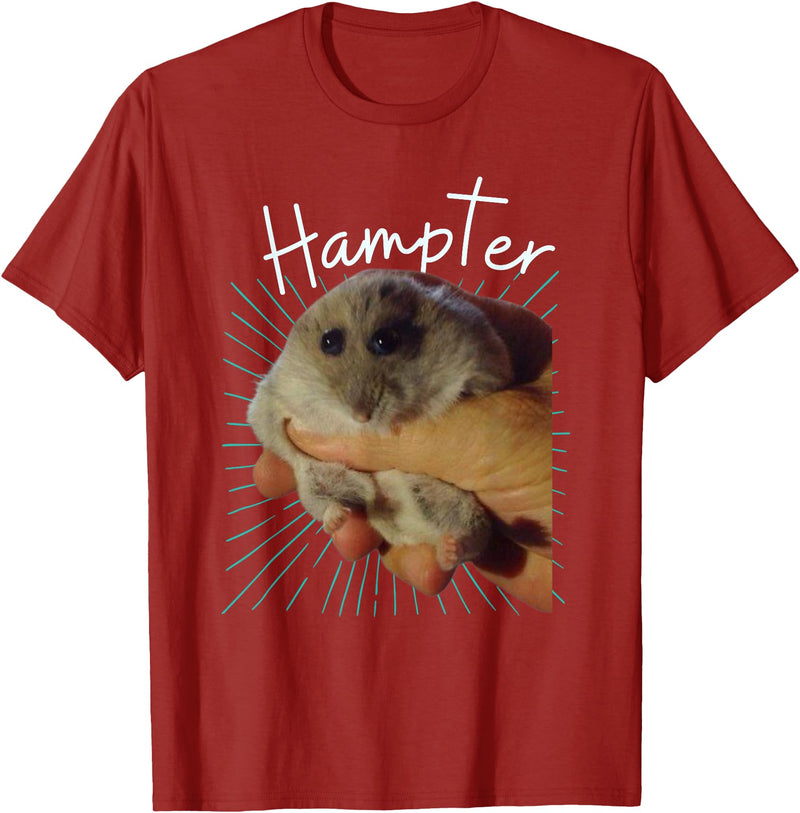 Cute and Funny Hampter Hamster Dunk Meme Pet Owners T-Shirt - Cranberry Red