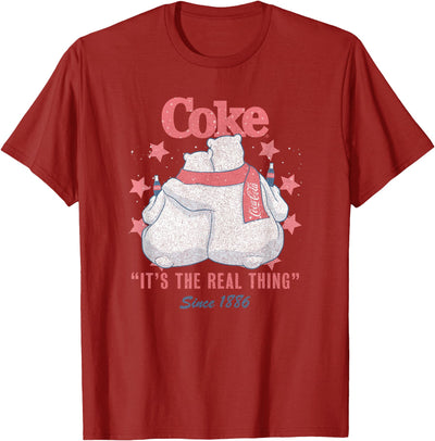 Coca-Cola Fourth of July Polar Bears Real Thing T-Shirt