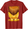 Lion Lazy Halloween costumes Lion Body Halloween Costume T-Shirt - Cranberry Red