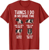 Funny Mini Pigs For Mini Pig Lover Things I Do Mini Pig Lover Mini Pigs T-Shirt - Cranberry Red