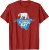 Take The Plunge Designs Polar Bear Plunge Event - Retro I Survived Plunge Day 2025 T-Shirt - Cranberry Red