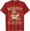 Bear Penguin Flippers Up Tees Bears Penguins Resist Social Club Only You Can Prevent T-Shirt - Cranberry Red