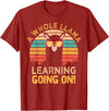 Students & Teachers Designs. A Whole Llama Learning Going on! Students and Teachers T-Shirt - Cranberry Red