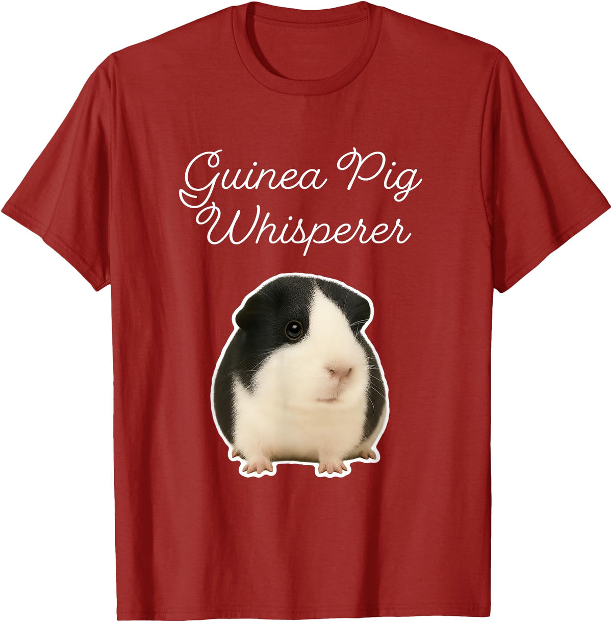 Miller Sye Guinea Pig Whisperer - American Guinea Pig T-Shirt - Cranberry Red