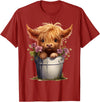 MINI HIGHLAND COW DESIGNS MINI HIGHLAND COW GRAPHIC T-Shirt - Cranberry Red