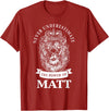 Gifts for Matt Matt Gift Name Lion T-Shirt - Cranberry Red