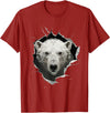Funny Polar Bear Design Polar Bear T-Shirt - Cranberry Red