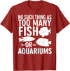 Fishkeeper Humor Shirts & Apparel Funny Aquarium Fish Lover Shirt - Fish Tank Humor T-Shirt - Cranberry Red