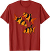 Freshwater Fish Fun Clown Loach Fish Aquarium Design-Tiger Botia T-Shirt - Cranberry Red