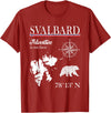 Spitsbergen Norway Scandinavia Travel Nordic Bear Svalbard - Adventure Is Out There - Norway Norwegian Flag T-Shirt - Cranberry Red