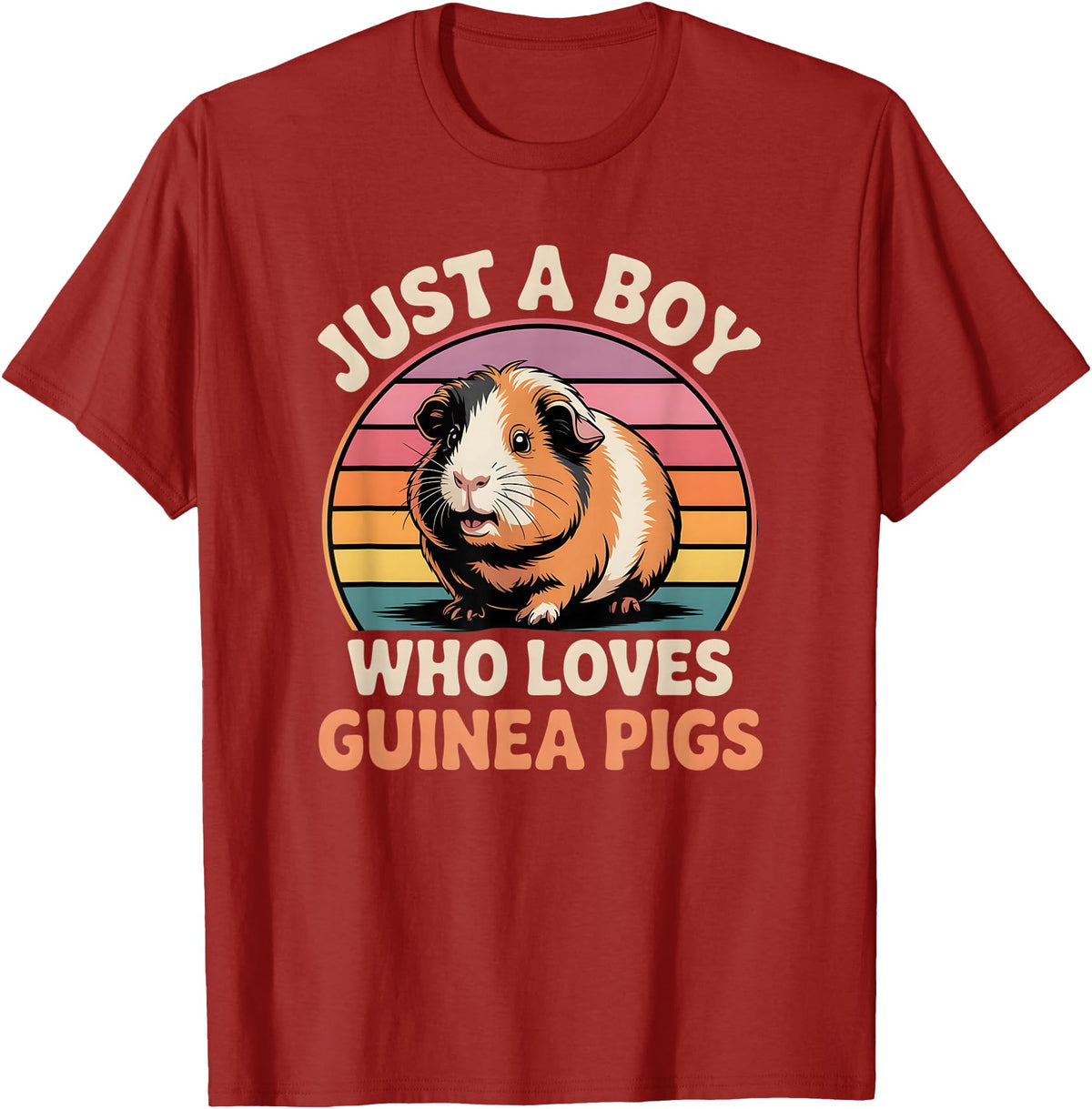 Guinea Pig Shirts & Gifts for Boys Boys Guinea Pig T-Shirt - Cranberry Red