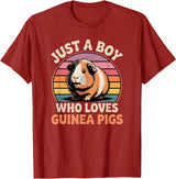 Guinea Pig Shirts & Gifts for Boys Boys Guinea Pig T-Shirt - Cranberry Red