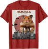 Funny Hamster T-Shirt Hamzilla- Cute Gift for Hamster Lovers T-Shirt - Cranberry Red