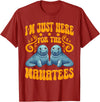 Manatee Sea Cows Apparels I'm Just Here For The Manatees Manatees Lover Sea Cows T-Shirt - Cranberry Red