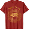 Chinese Zodiac Lunar New Year Astrology Horoscope Chinese New Year Of Pig Chinese Zodiac Year 2031 T-Shirt - Cranberry Red