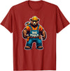 Jay Moe Design I Love Muscle Bear Funny Gay Big Tools LGBTQ Pride Vintage T-Shirt - Cranberry Red