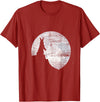 Pet Owner Gift Bunny Moon Rabbit T-Shirt in Cranberry Red