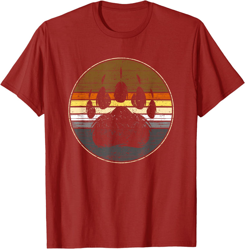 Bear Gay Pride by Content Design Studio Bear Paw Colours Community Flag Gay Bear T-Shirt - Cranberry Red