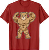 Snabdesign84 Bear Bodybuilder Bodybuilding Sports T-Shirt - Cranberry Red