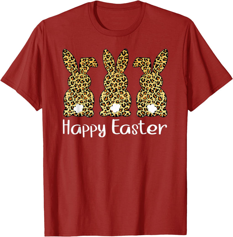Cute Rabbit Lover Bunny Graphic T-Shirt (Red) in Cranberry Red