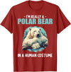 Polar Bears Polar Bear Lovers Shop Polar Bears Polar Bear T-Shirt - Cranberry Red