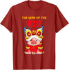 The Year Of The Pig 2031 Chinese Lunar New Year Year Of The Pig 2031 Chinese New Year Zodiac Sign Kids T-Shirt - Cranberry Red