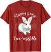 Angora Bunny Rabbit Funny Rabbit Ear-Resistible T-Shirt in Cranberry Red