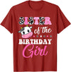 Cow Lover Birthday Men Women Kids Shirts & Gifts Sister of The Birthday Girl Farm Cow Matching Family Shirt T-Shirt -
