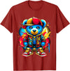 Magical Hip Hop Music lover Gifts Hip Hop Teddy Bear Cool T-Shirt - Cranberry Red