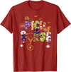 PICU Nurse Halloween Gifts - Inspyrmyn Cute Halloween PICU Nurse Boo Boo Crew Ghost Spooky Team T-Shirt - Cranberry Red